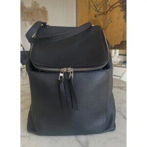LOEWE Black Goya Leather Backpack